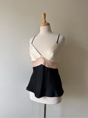 Jasper Conran Colour Block Satin Cami Top UK size 12